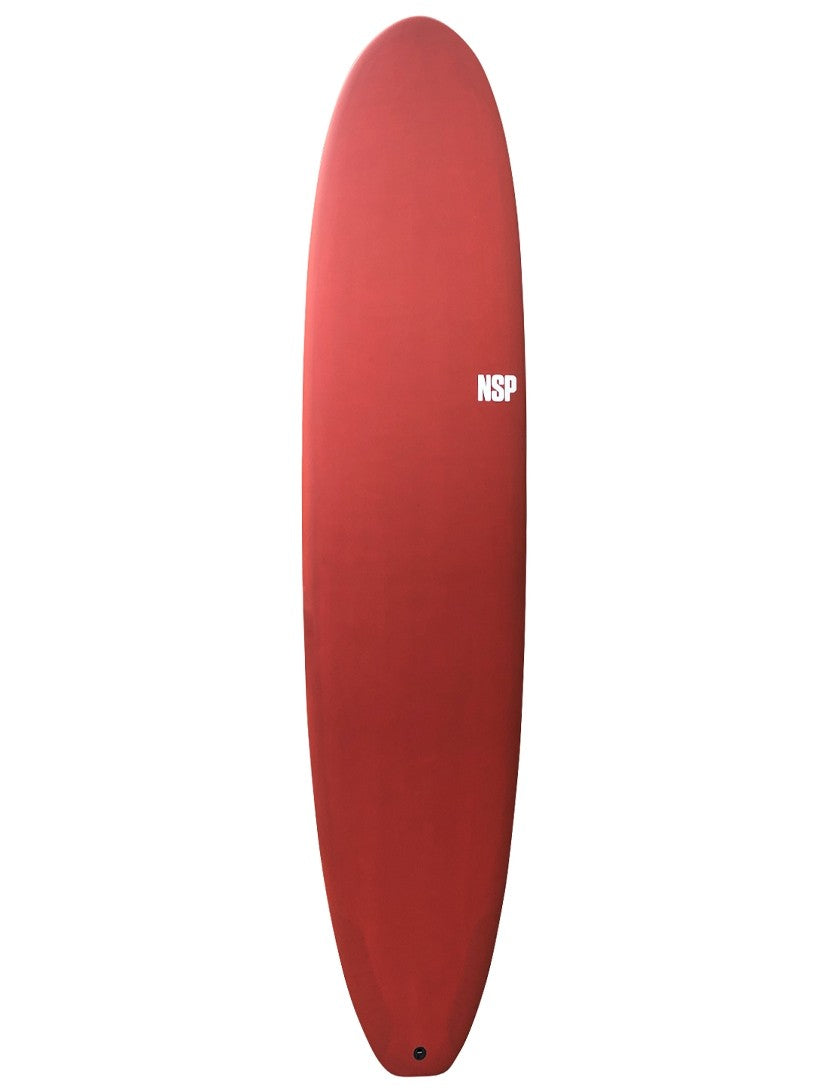 NSP Protech Longboard Surfboard 8ft 0 - Red Tint